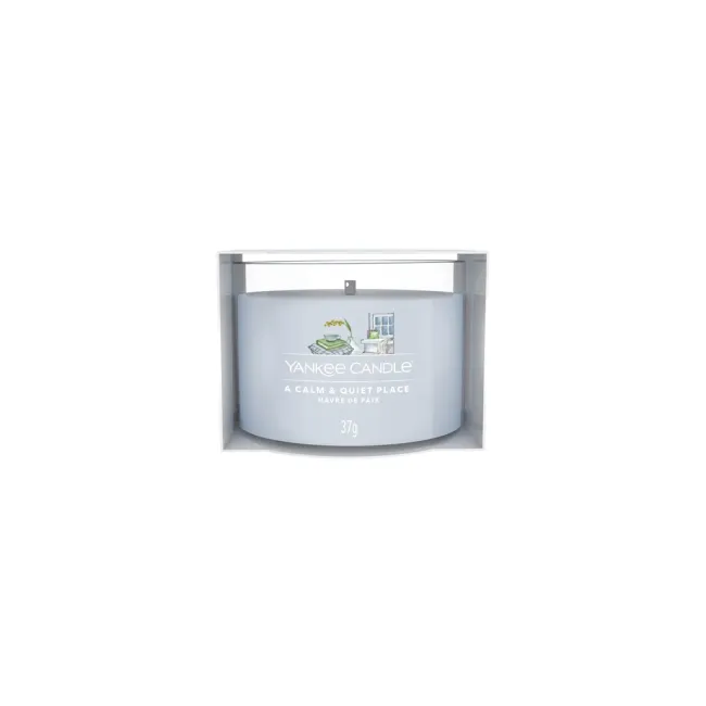YANKEE CANDLE VOTIVNÍ SVÍČKA PLNĚNÁ VE SKLE A CALM & QUIET PLACE